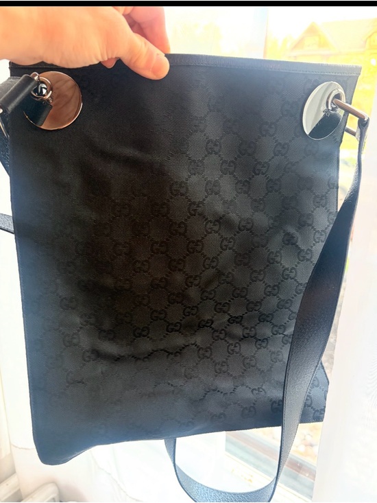 Gucci Other - Gucci Black GG Monogram Crossbody Bag Like New